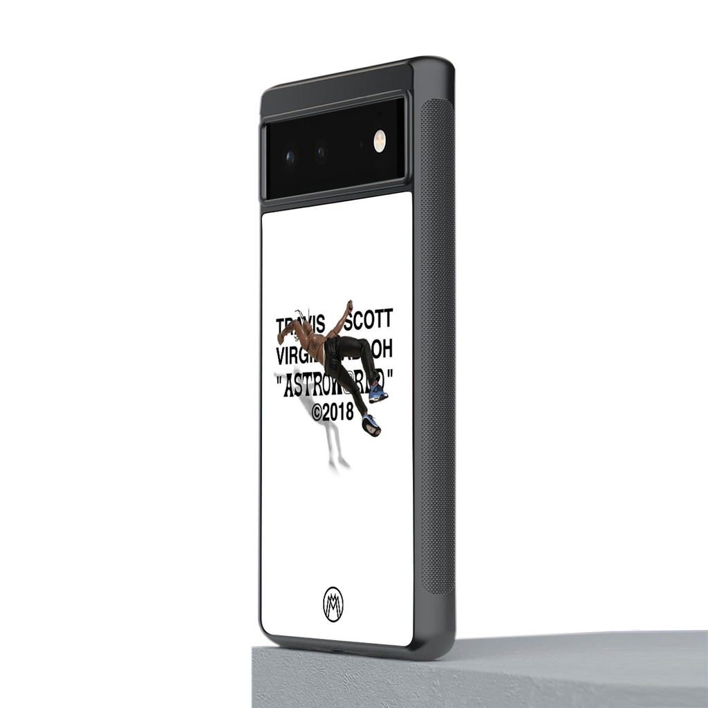 travis scott back phone cover | glass case for google pixel 6