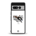 travis scott back phone cover | glass case for google pixel 7 pro