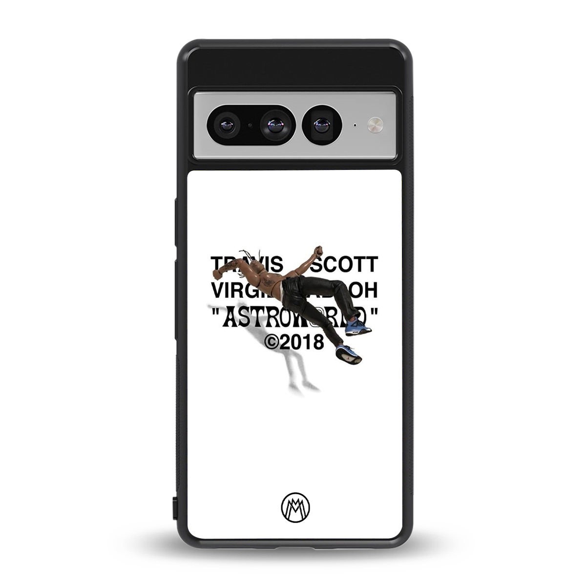 travis scott back phone cover | glass case for google pixel 7 pro