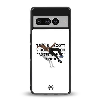 travis scott back phone cover | glass case for google pixel 7 pro