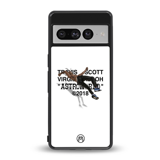 travis scott back phone cover | glass case for google pixel 7 pro