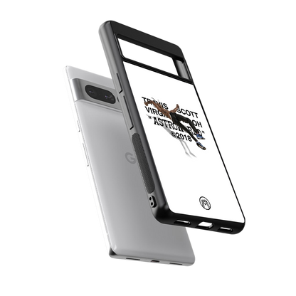 travis scott back phone cover | glass case for google pixel 7 pro