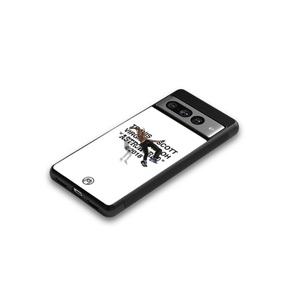 travis scott back phone cover | glass case for google pixel 7 pro