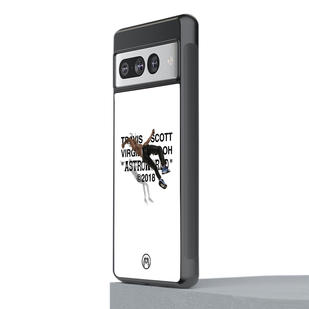 travis scott back phone cover | glass case for google pixel 7 pro