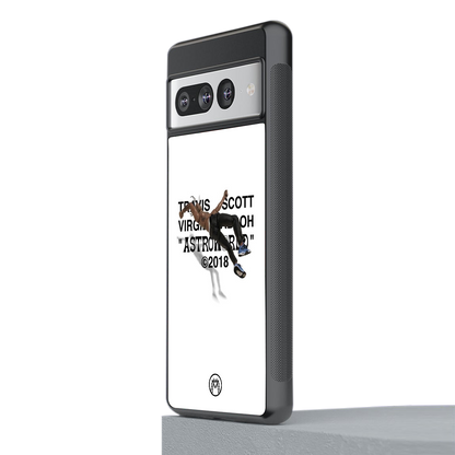 travis scott back phone cover | glass case for google pixel 7 pro