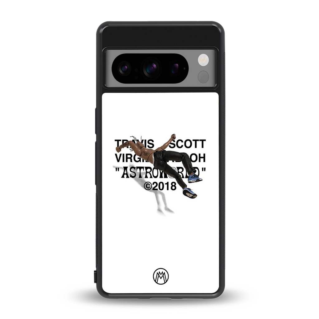 travis scott back phone cover | glass case for google pixel 8 pro