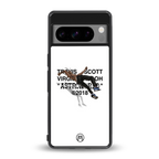travis scott back phone cover | glass case for google pixel 8 pro