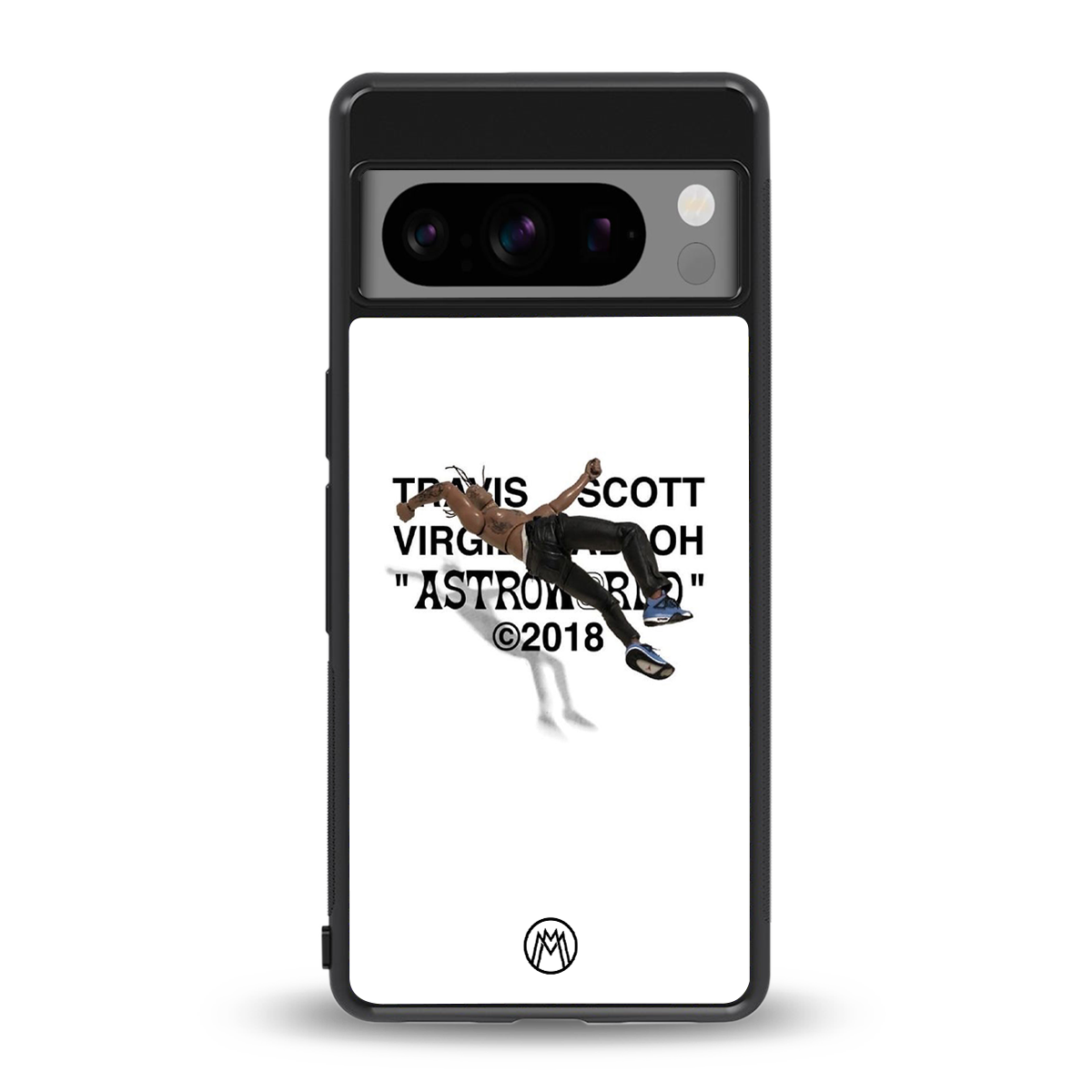 travis scott back phone cover | glass case for google pixel 8 pro