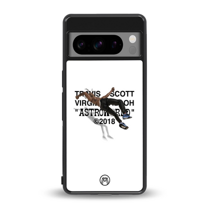 travis scott back phone cover | glass case for google pixel 8 pro