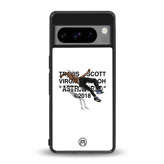 travis scott back phone cover | glass case for google pixel 8 pro