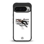 travis scott back phone cover | glass case for google pixel 9 pro