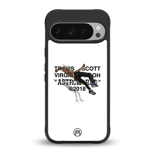 travis scott back phone cover | glass case for google pixel 9 pro xl