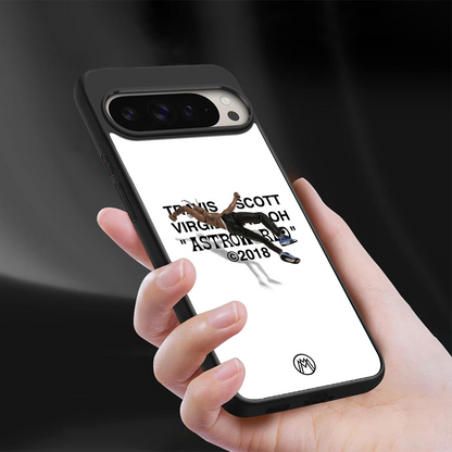 travis scott back phone cover | glass case for google pixel 9 pro xl
