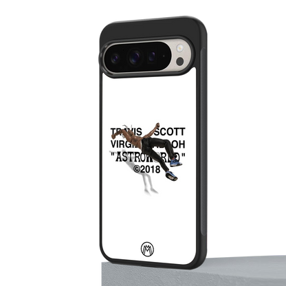 travis scott back phone cover | glass case for google pixel 9 pro xl