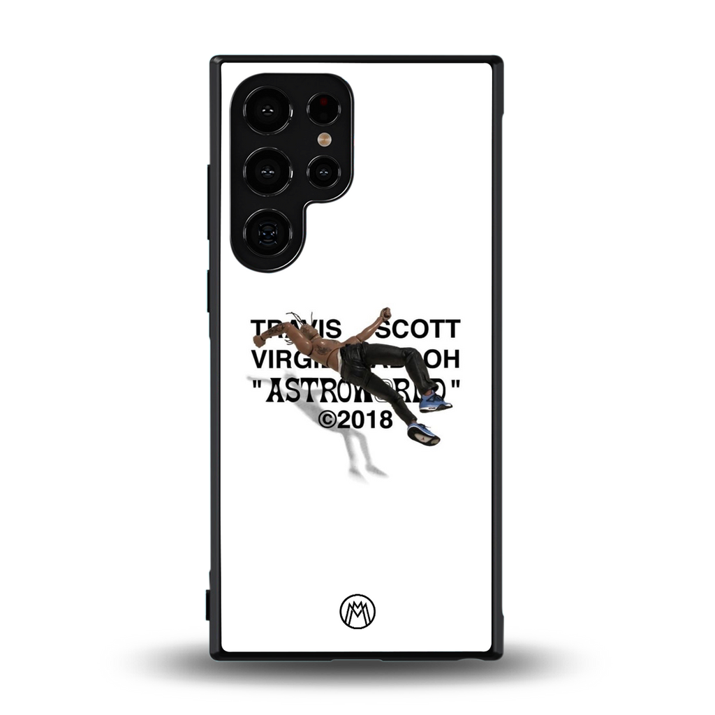 travis scott back phone cover | glass case for samsung galaxy s24 ultra