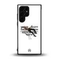 travis scott back phone cover | glass case for samsung galaxy s23 ultra