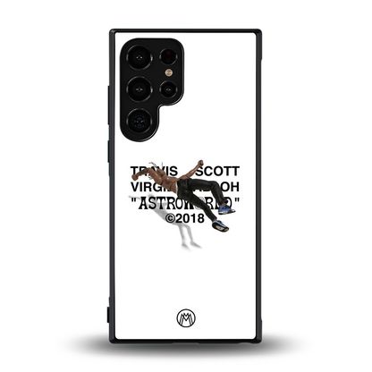travis scott back phone cover | glass case for samsung galaxy s23 ultra