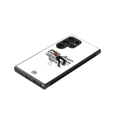 travis scott back phone cover | glass case for samsung galaxy s24 ultra