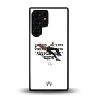 travis scott back phone cover | glass case for samsung galaxy s25 ultra