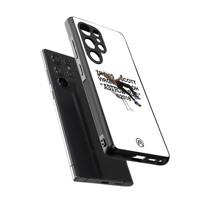 travis scott back phone cover | glass case for samsung galaxy s25 ultra