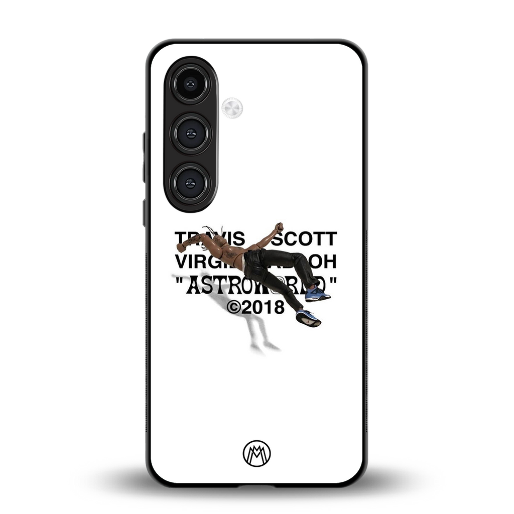 travis scott back phone cover | glass case for samsung galaxy s24