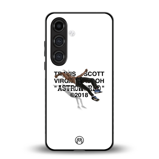 travis scott back phone cover | glass case for samsung galaxy s23