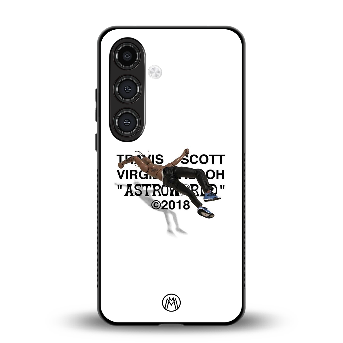 travis scott back phone cover | glass case for samsung galaxy s24 fe