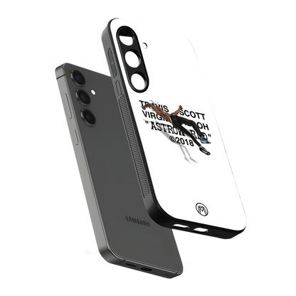 travis scott back phone cover | glass case for samsung galaxy s23