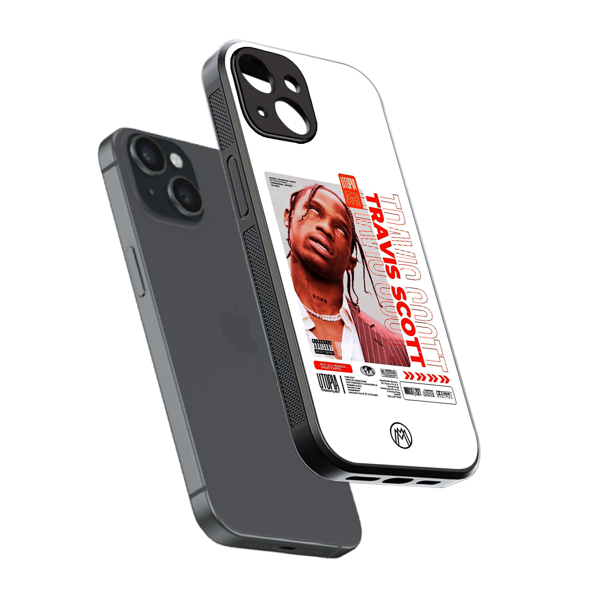 travis scott utopia back phone cover | glass case for iphone 13 mini