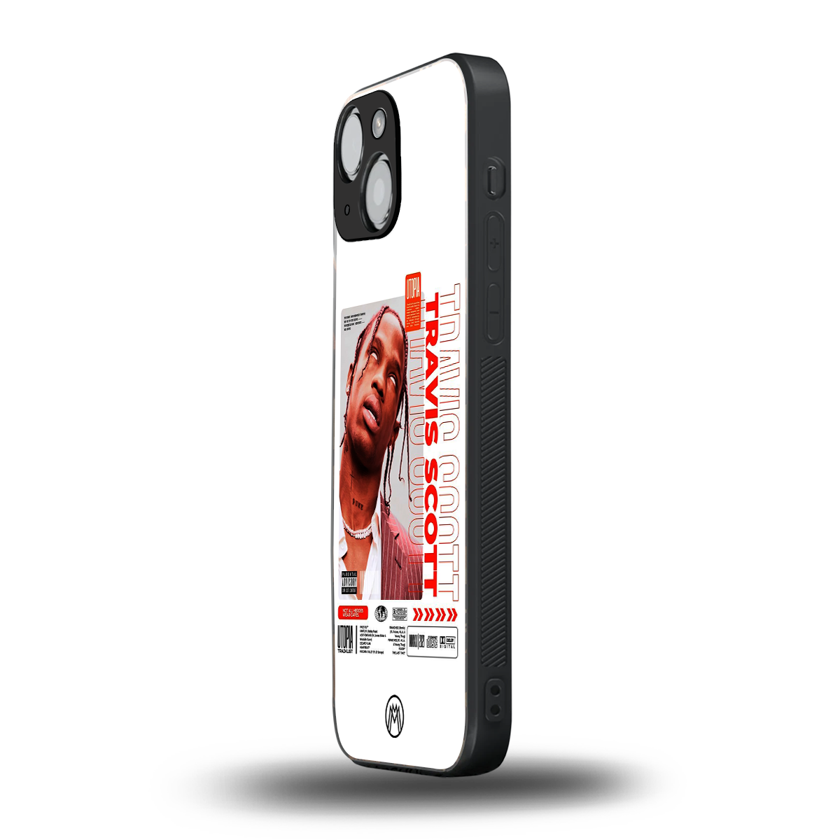 travis scott utopia back phone cover | glass case for iphone 13 mini