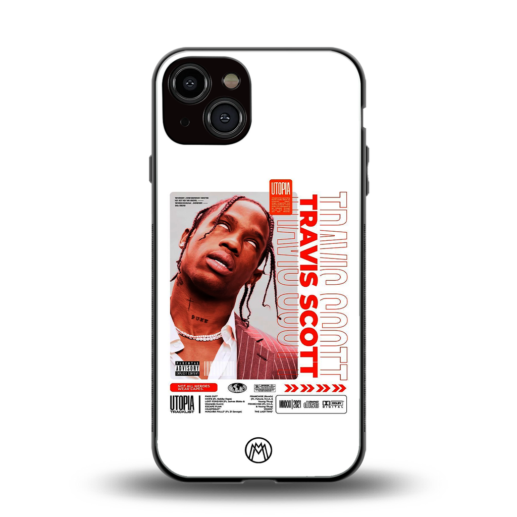 travis scott utopia back phone cover | glass case for iphone 13