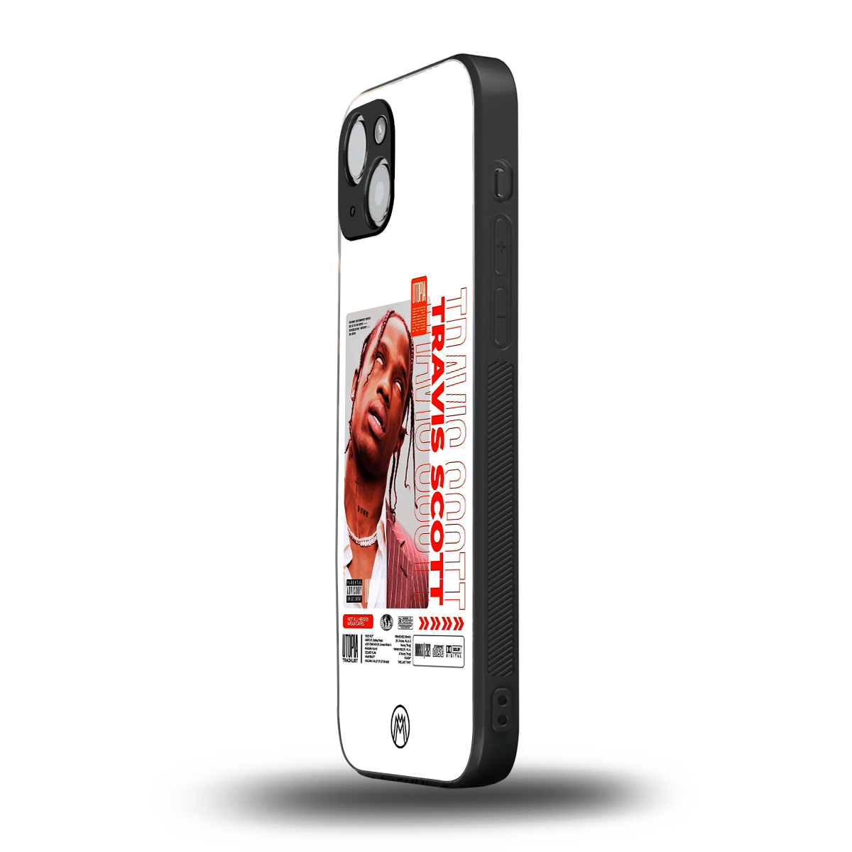 travis scott utopia back phone cover | glass case for iphone 15 plus