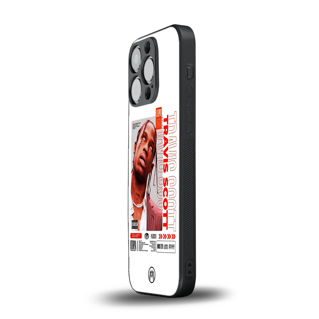 travis scott utopia back phone cover | glass case for iphone 15 pro