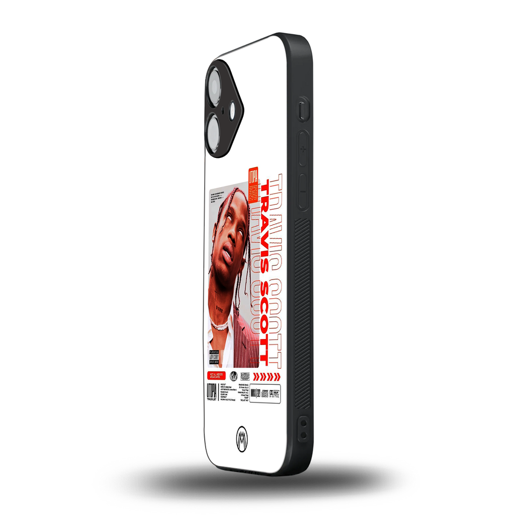 travis scott utopia back phone cover | glass case for iphone 16 plus
