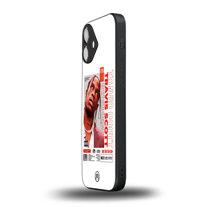 travis scott utopia back phone cover | glass case for iphone 16 plus
