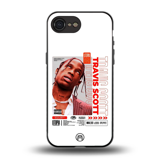 travis scott utopia back phone cover | glass case for iphone 16e