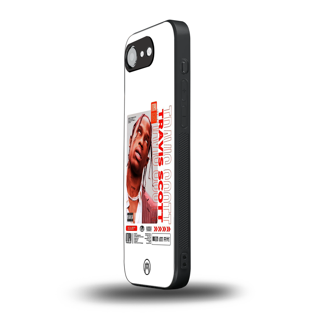 travis scott utopia back phone cover | glass case for iphone 16e