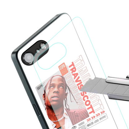 travis scott utopia back phone cover | glass case for iphone 16e