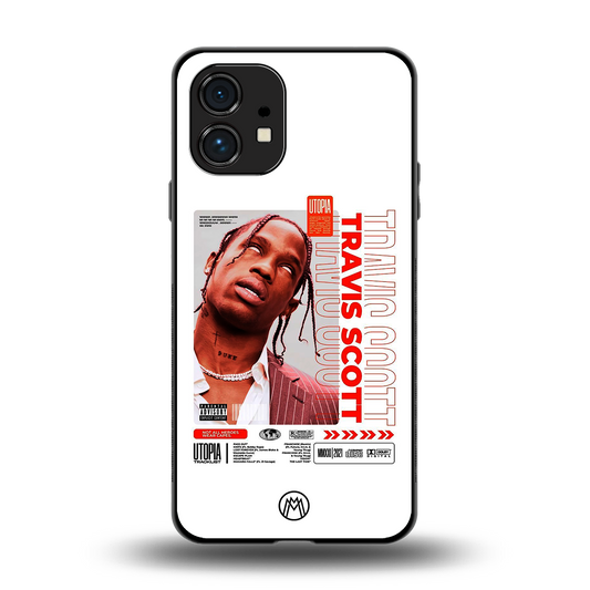 travis scott utopia back phone cover | glass case for nothing phone 1