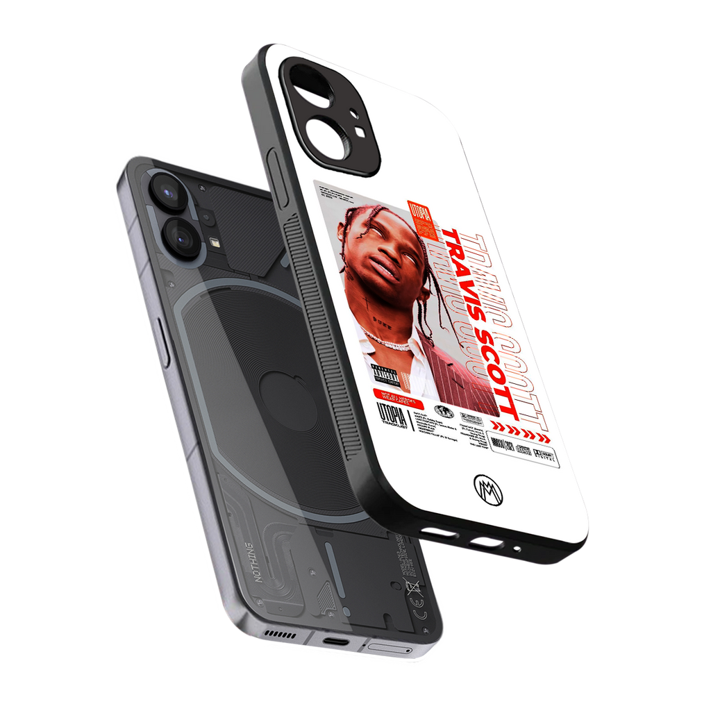 travis scott utopia back phone cover | glass case for nothing phone 1