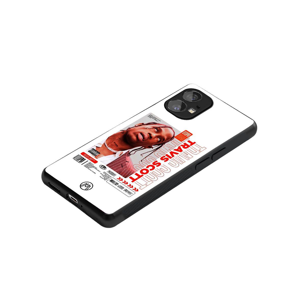 travis scott utopia back phone cover | glass case for nothing phone 1