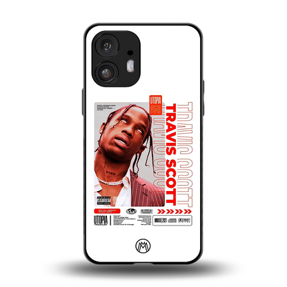 travis scott utopia back phone cover | glass case for nothing phone 2
