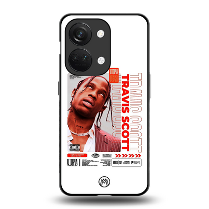 travis scott utopia back phone cover | glass case for oneplus nord 3