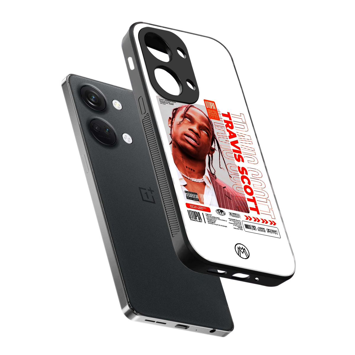travis scott utopia back phone cover | glass case for oneplus nord 3