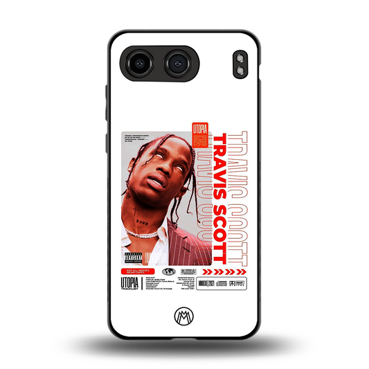 travis scott utopia back phone cover | glass case for oneplus nord 4