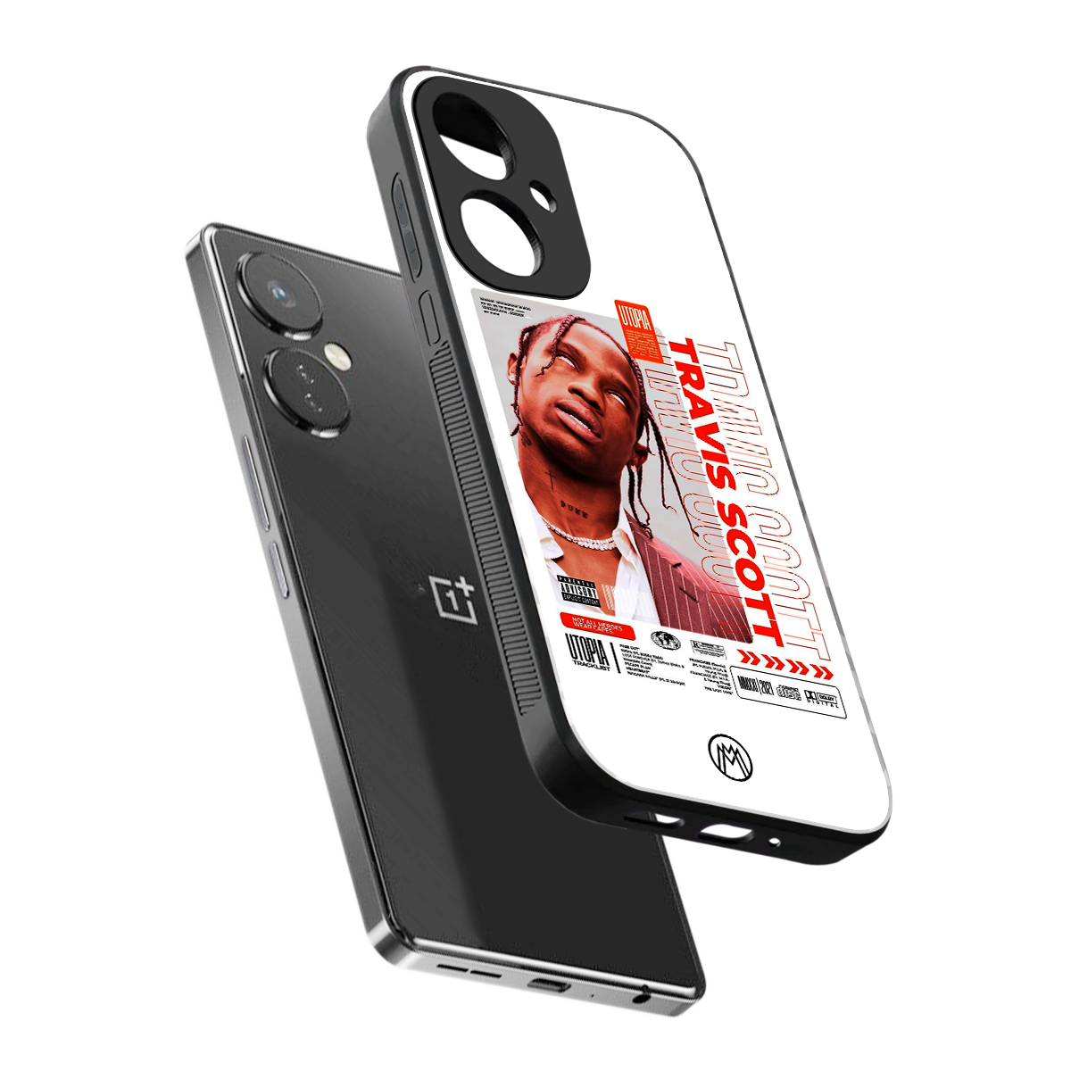 travis scott utopia back phone cover | glass case for oneplus nord ce 3