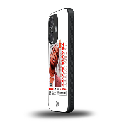 travis scott utopia back phone cover | glass case for oneplus nord ce 3