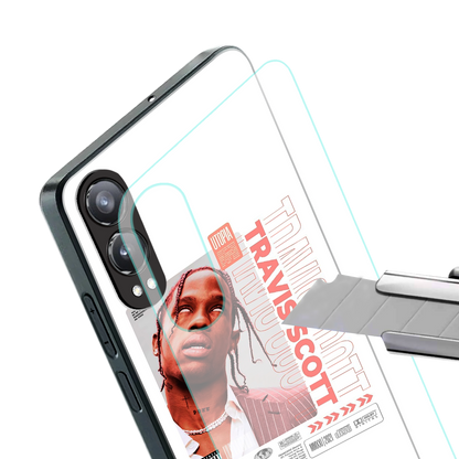 travis scott utopia back phone cover | glass case for oneplus nord ce 4 lite