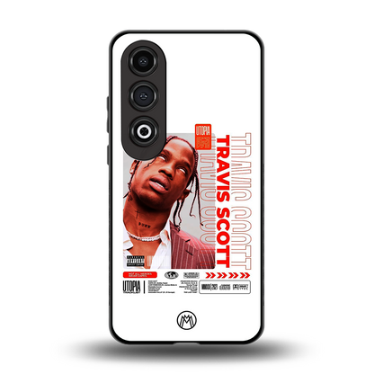 travis scott utopia back phone cover | glass case for oneplus nord ce 4