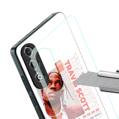 travis scott utopia back phone cover | glass case for oneplus nord ce 4